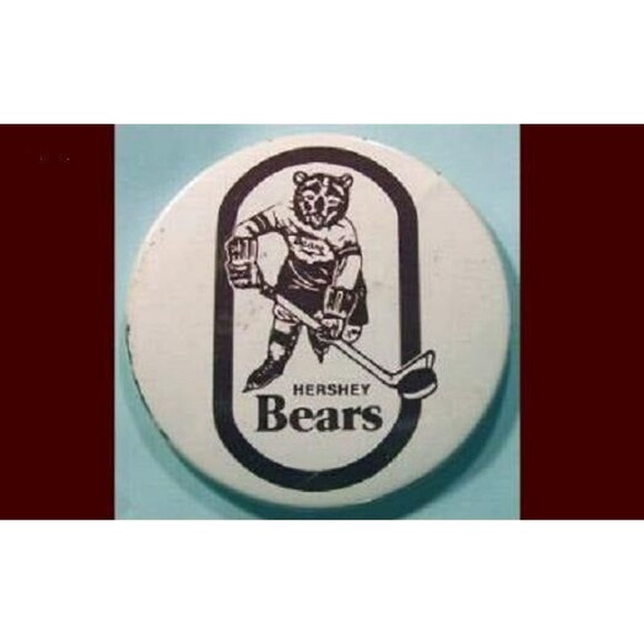 Vintage Hershey Bears Minor Hockey Large Stadium Button, Hockey Souvenir - Picture 1 of 2